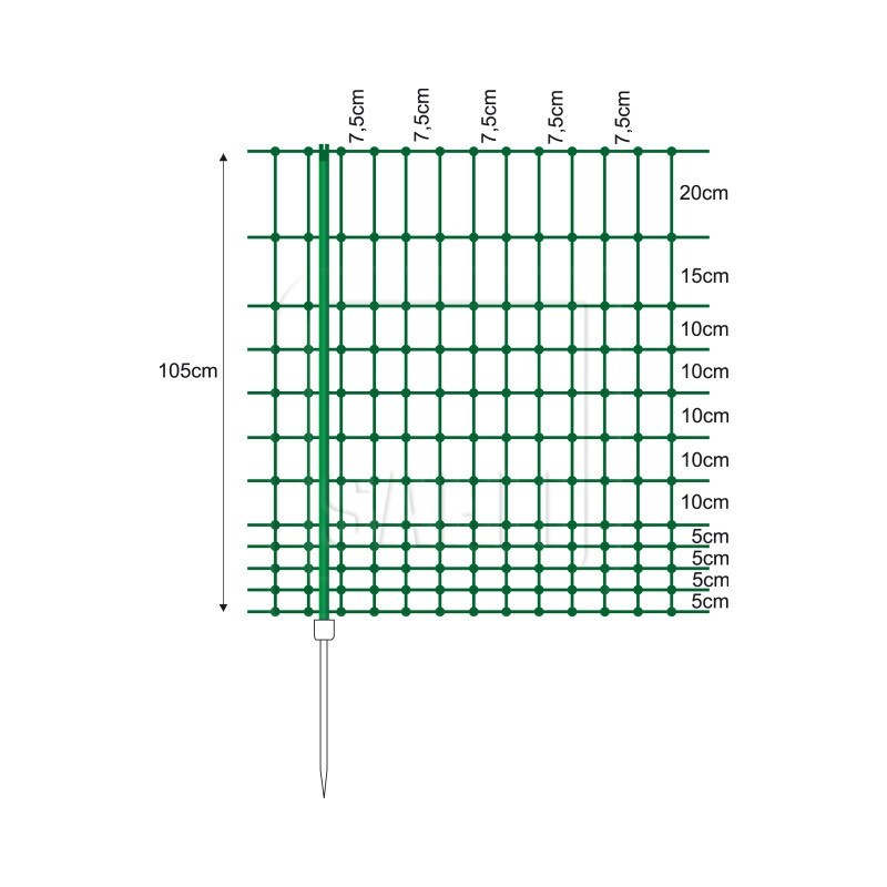 Geflügelnetz 105 cm,...